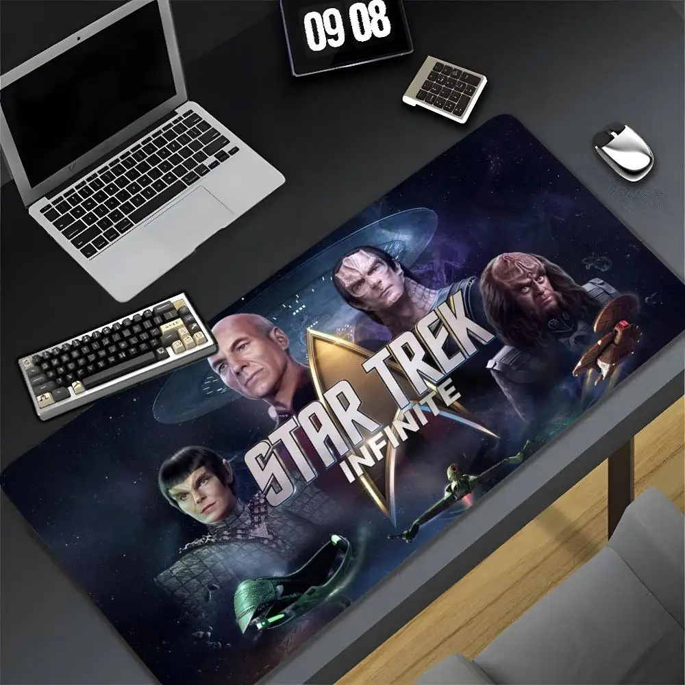 Star MovieT-Trek 클리어 마우스 패드 XXL 게이머 게임용 PC 컴퓨터 오타쿠 잠금 장치 DIY 맞춤형 사진 노트북 노트북 책상 매트