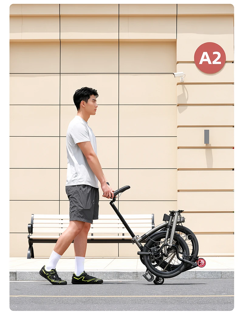 WEST BIKING CNC-Aluminium-Easy-Räder für Brompton-Faltrad-Rollen, abgedichtete Lager, tragbarer Gepäckwagen, Fahrradzubehör – Detail 17