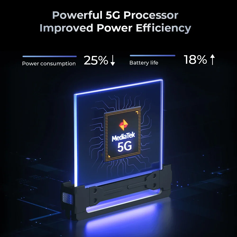 هاتف ذكي Oukitel WP35 PRO 5G بسعة 36 جيجابايت + 512 جيجابايت وشاشة 6.6 بوصة 2.4 كيلو بدقة 64 ميجابكسل NFC Andiron 14 11000 مللي أمبير في الساعة هاتف محمول متين