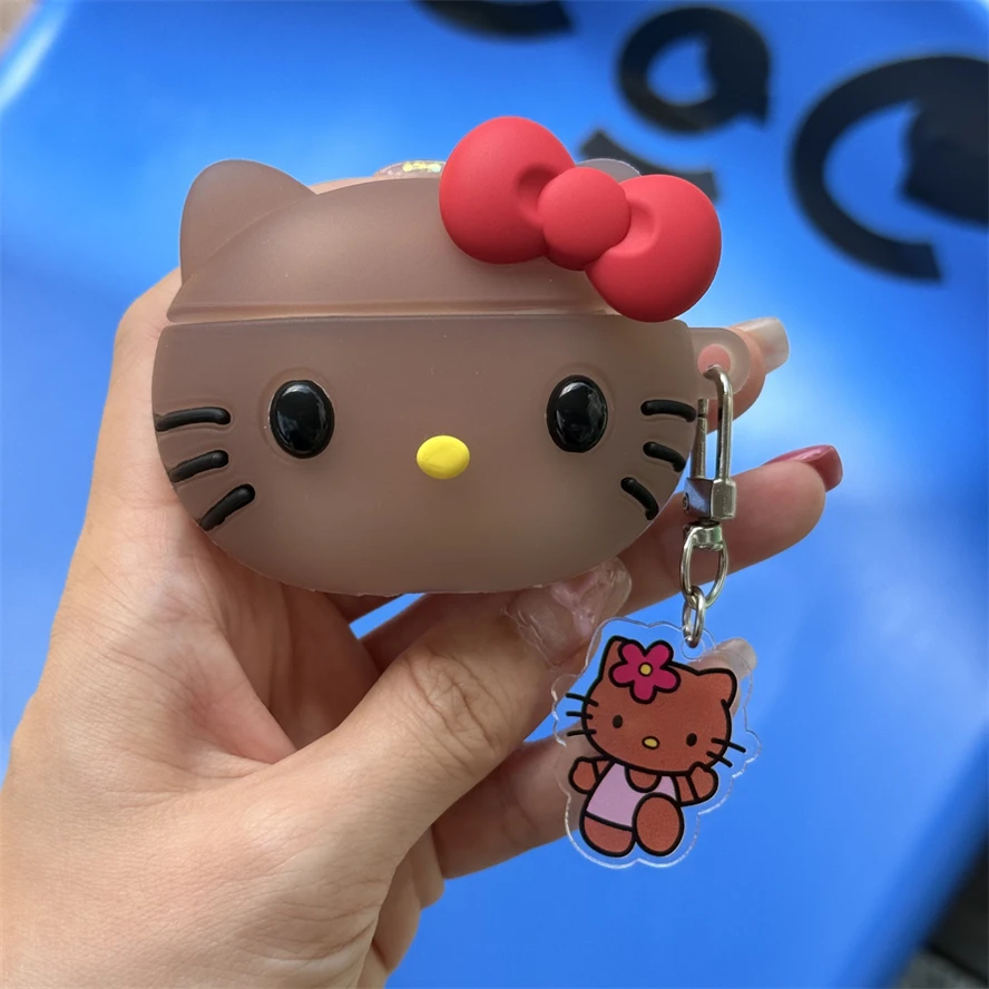 Hello Kitty Head AirPods Case - Silicone Cover for AirPods 4 1/2/3 Pro 2 Apple Bluetooth Wireless Earphone Sanrio Accessories - view 5