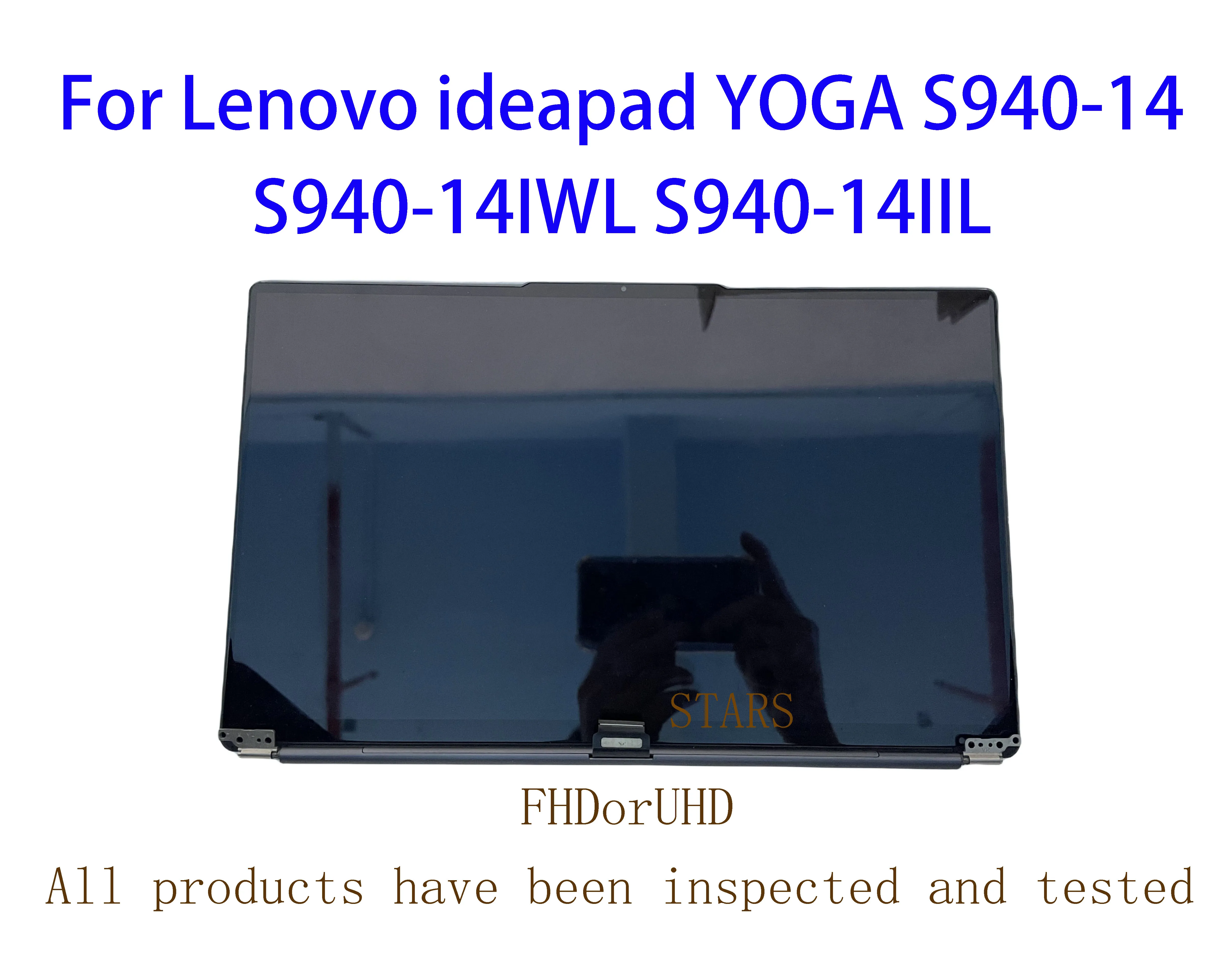 14.0Inch For Lenovo ideapad S940-14 Serise yoga S940-14IWL S940-14IIL 5D10S39571 5D10S39570 Laptop LCD Display Screen Assembly