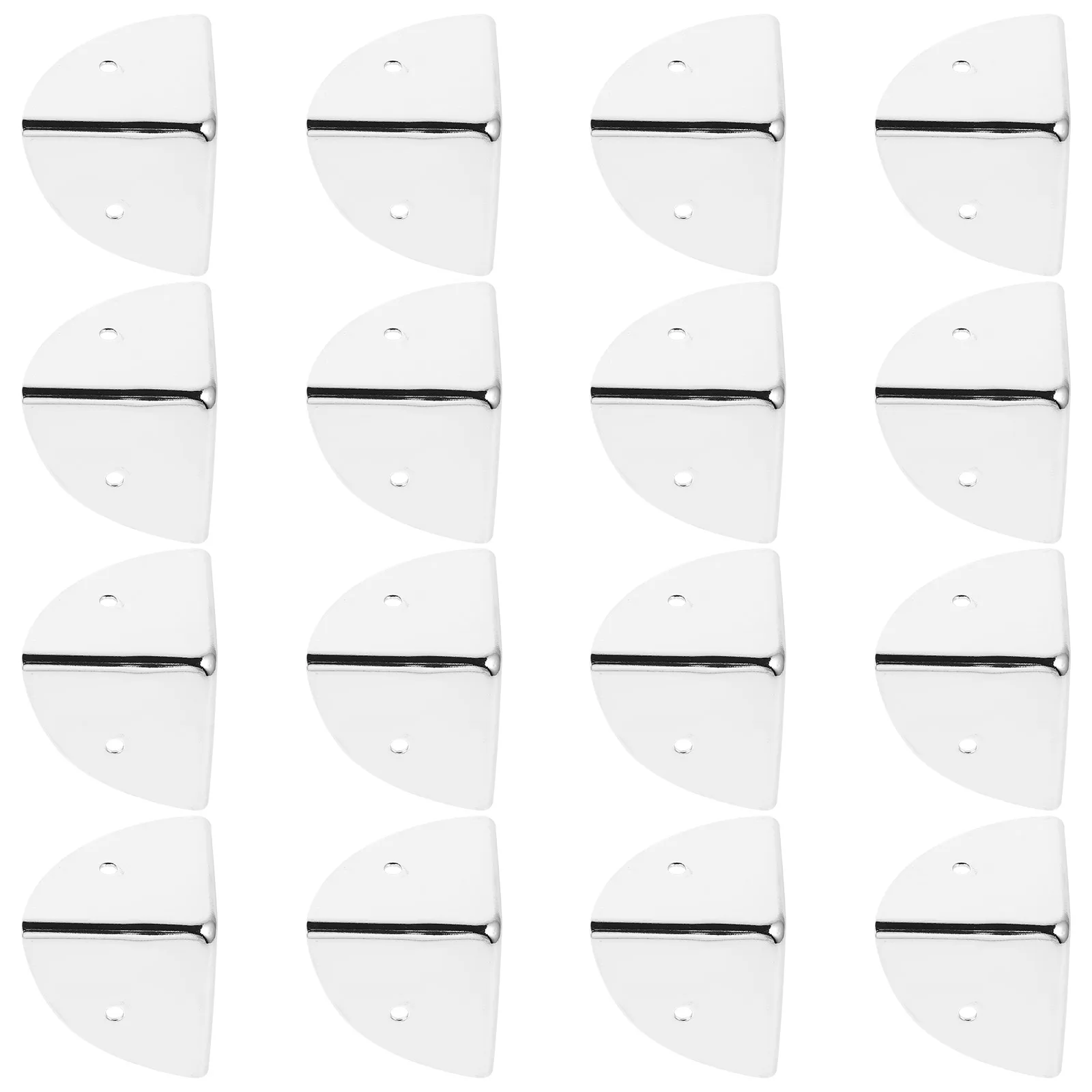 

16pcs Metal Furniture Protectors Guard Box Covers Edge Guards For Toolboxes Makeup Cases Cabinet Table Packaging Corner