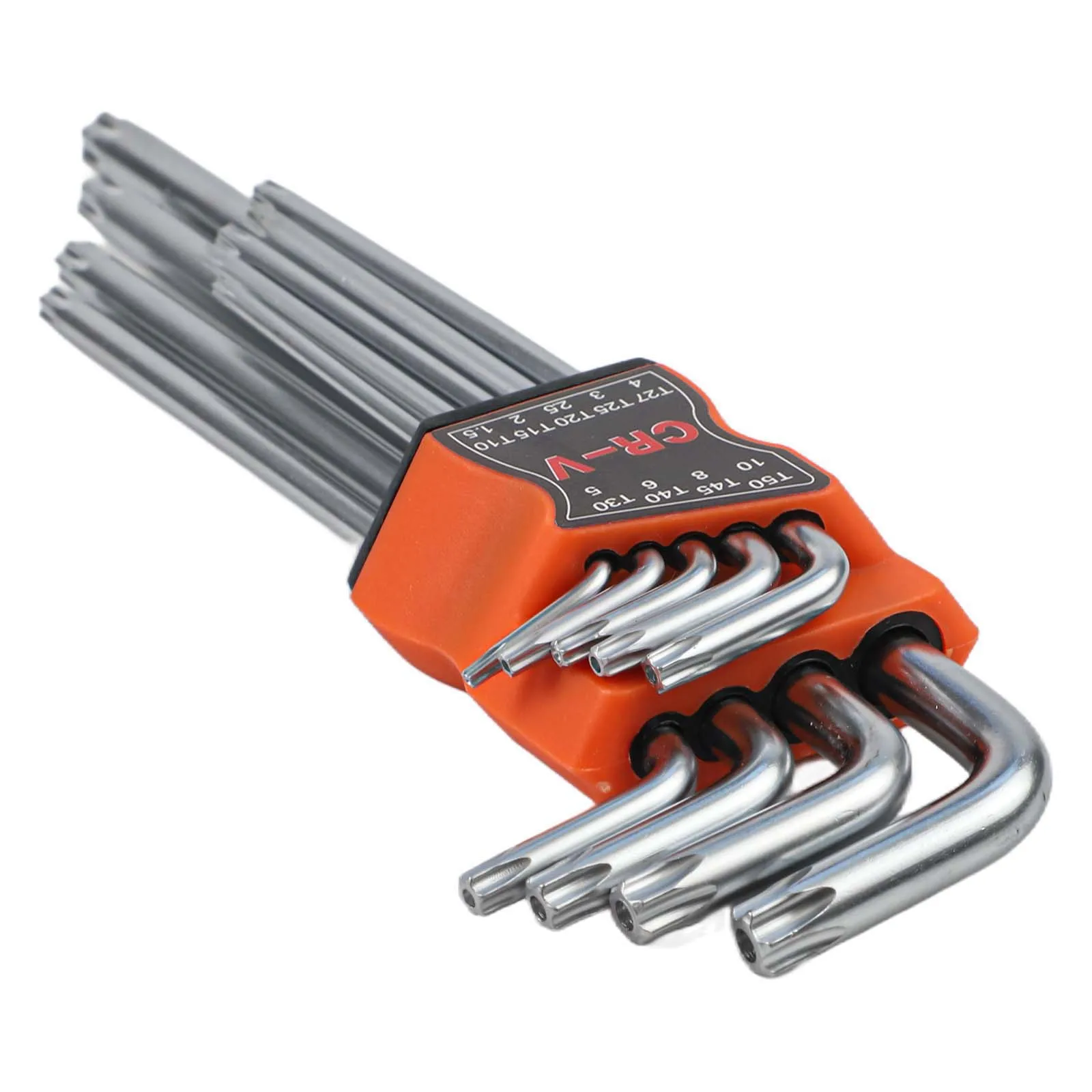 9pcs L Wrench Kit Double-End Screwdriver Long Arm Hex Key Torx Spanner T10-T50 Chrome Vanadium Steel Wrench For Bicycle Repair