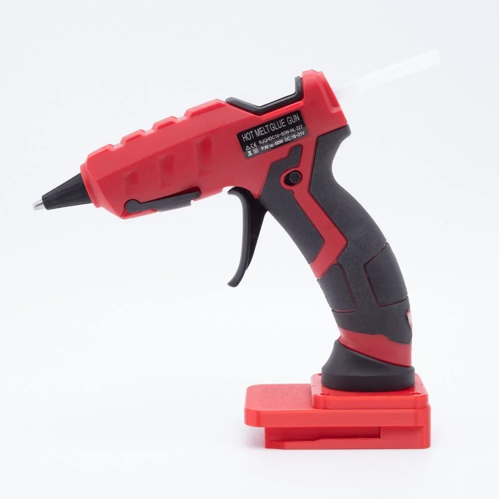 60W Professional Hot Glue Gun Professional Industrial Glue Gun 7mm Glue Rod Hot Melt For Worx 6PIN 20v Battery(No Battery）