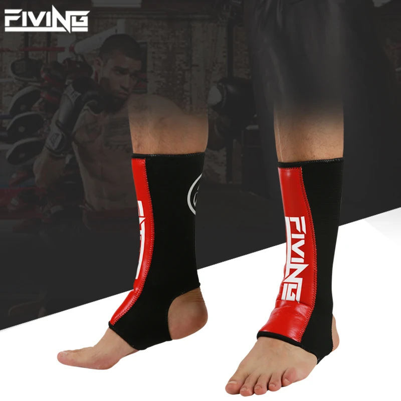 Sanda Fighting Muay Thai معدات حماية الكاحل الاحترافية لتدريب الملاكمة للبالغين.