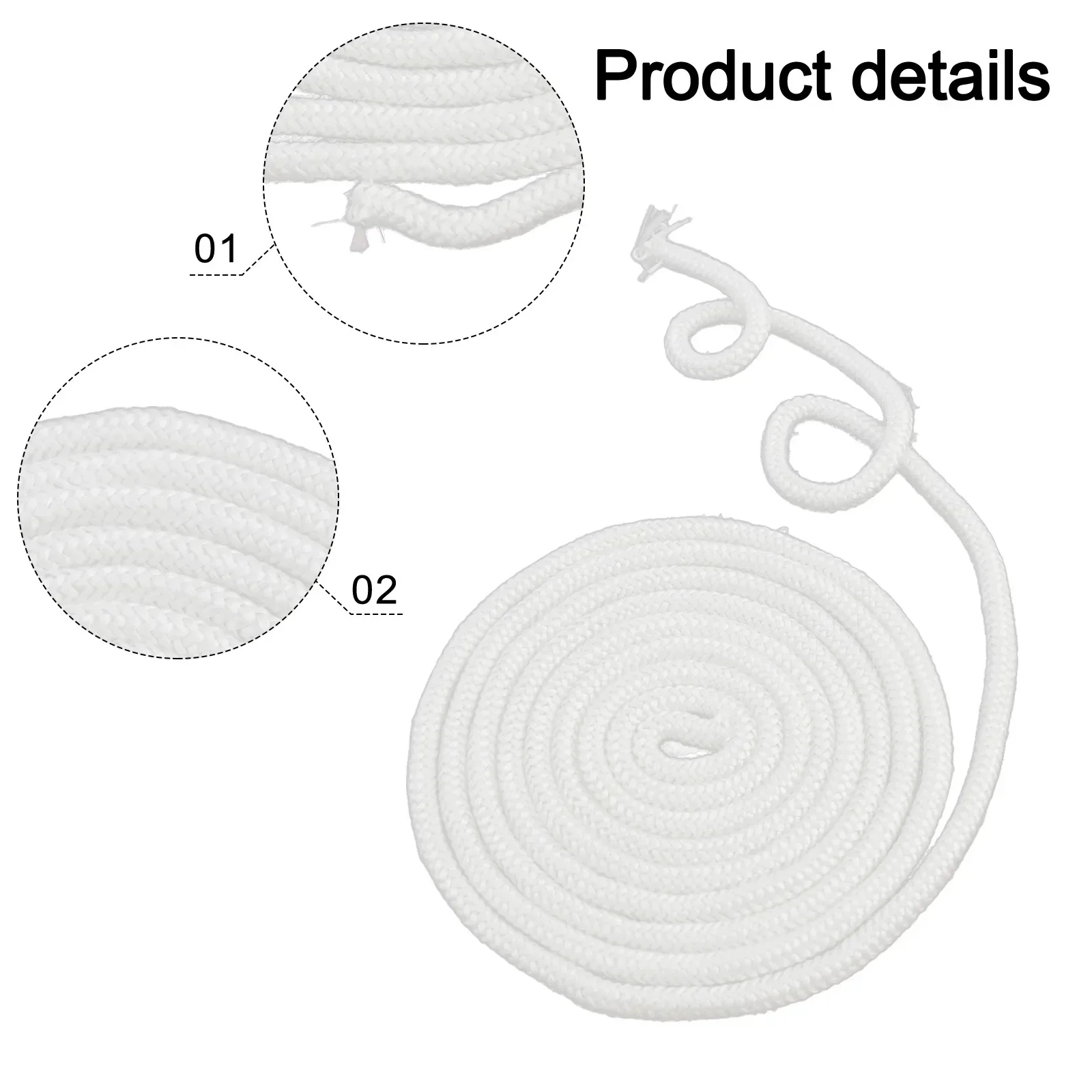 

For Boiler Industrial Oven Door Seal Rope Seal Chimneys And Fireplaces Fiberglass 118 Inch Length 6/8/10/12mm Diameter