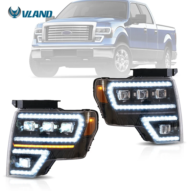 

Vland Factory Wholesale Automotive Head Light Front Lamp Full Led Headlights For Ford F150 2009-2014