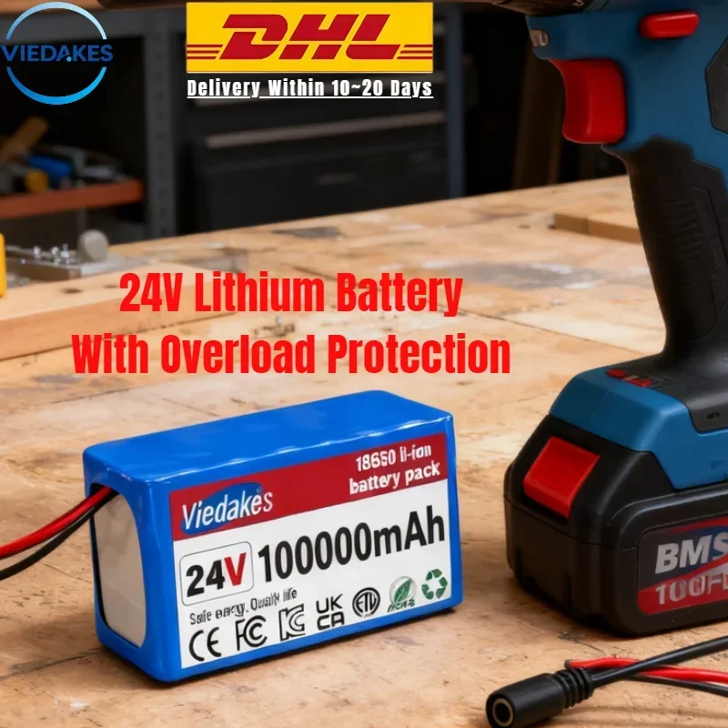 🔋 حزمة بطارية 7S3P، 24 فولت 100 أمبير 18650 بطارية ليثيوم أيون، ✅ للدراجات ذات المحركات الكهربائية، سكوتر الدراجة الإلكترونية، كرسي متحرك، بطارية سيارة لعبة 🔥 #3