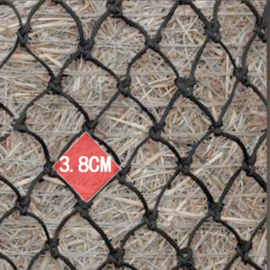 Круглая сеть для сена 2025 года с отверстиями 5 см, большая сеть для сена, цилиндрическая медленная подача, прочная и прочная сетчатая сумка для лошадиного сена