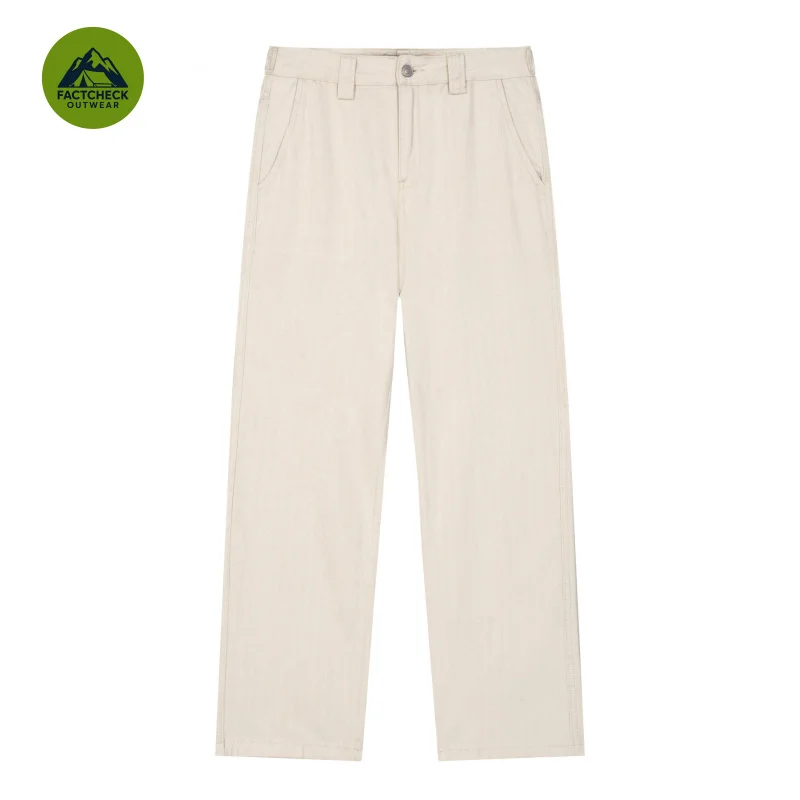 FACTCHECK Top Quality EU US Size Casual Pants Old Money Style 310G Cotton Casual Vacation Straight-Leg Men Trousers