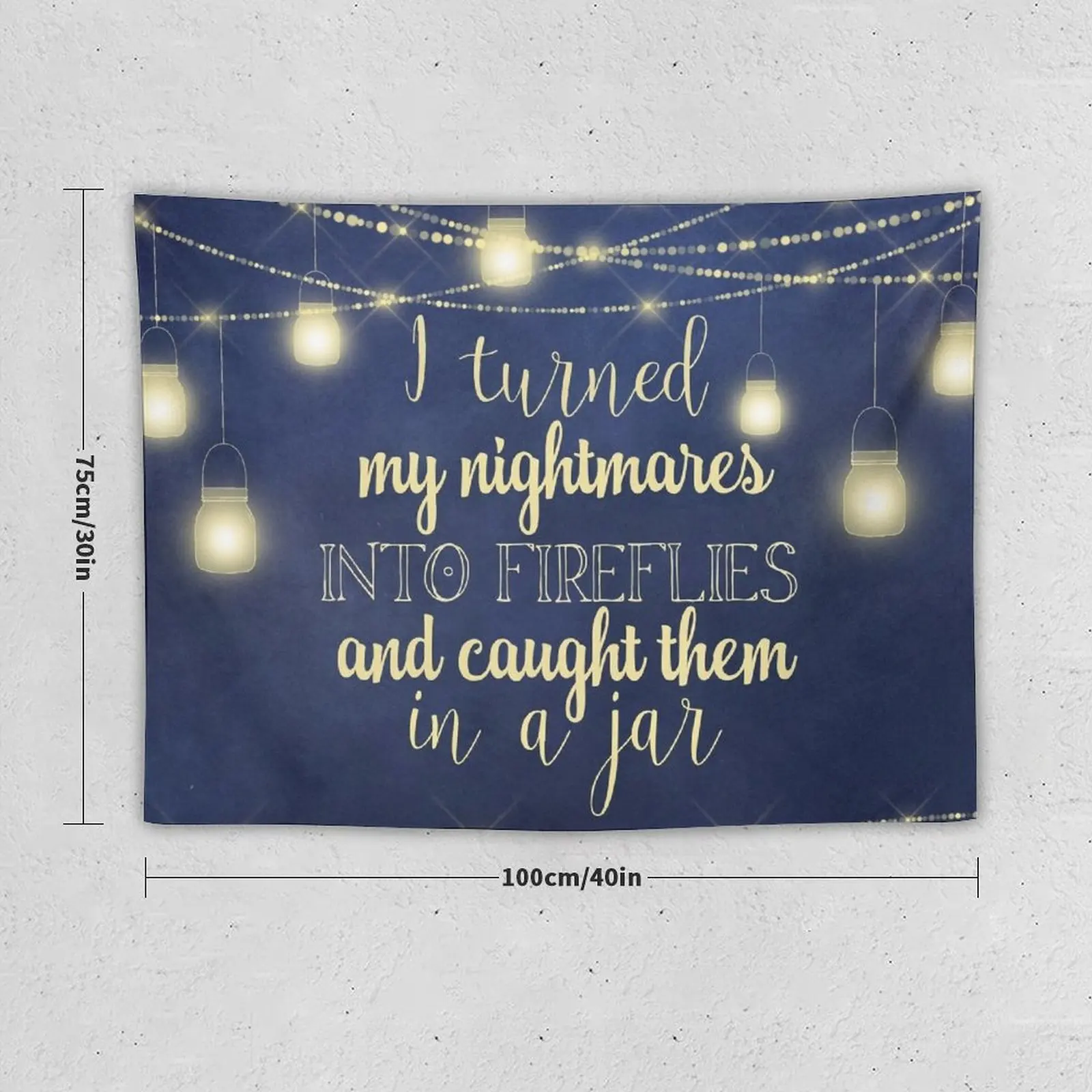 New Strange the Dreamer Quote Tapestry Decorations For Room Funny Tapestry