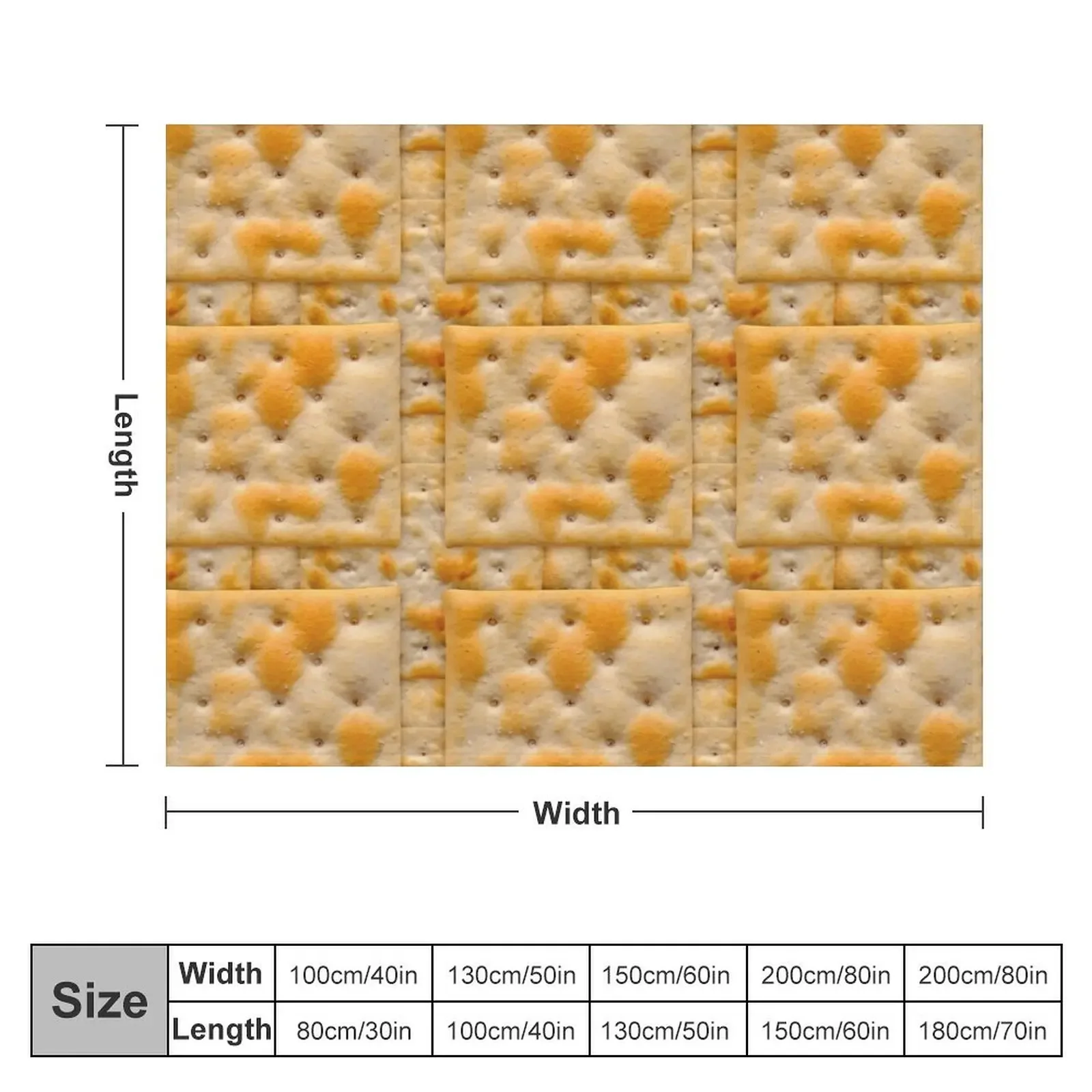 Salted Soda Crackers Food Photo Pattern Throw Blanket anime Bed linens Picnic Blankets