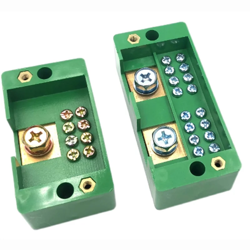 JF6 JHD Circuit junction box two in eight out high-power terminal block household wire high current junction box European style