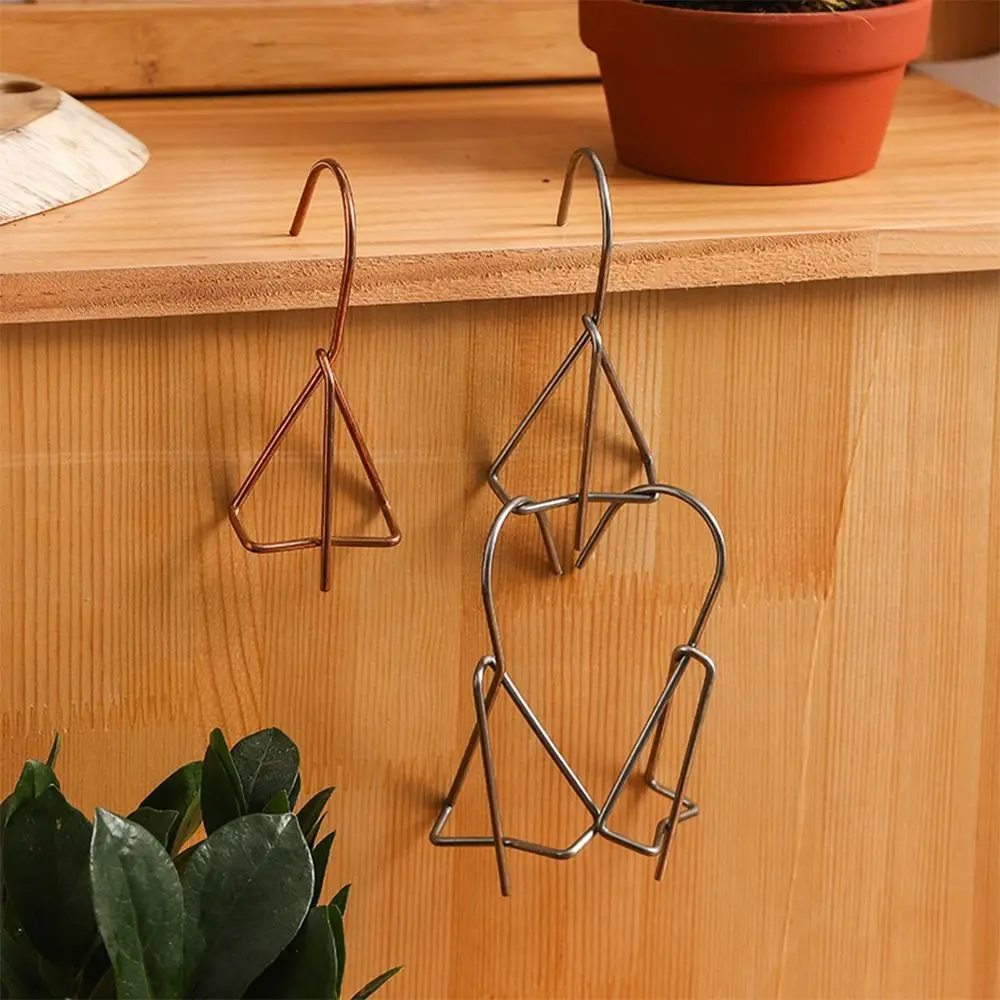 New Design Garden Supplies Pot Hanger Hook Stainless steel Save Space Terracotta Pots Hangers Durable Easy to Use Hanging Shelf