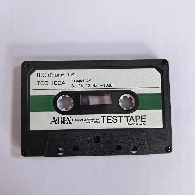 

ABEX Test Tape TCC-182A 8k,1k,125Hz-10dB Point Frequency Test Tape Azimuth adjustment, 3 point frequency response