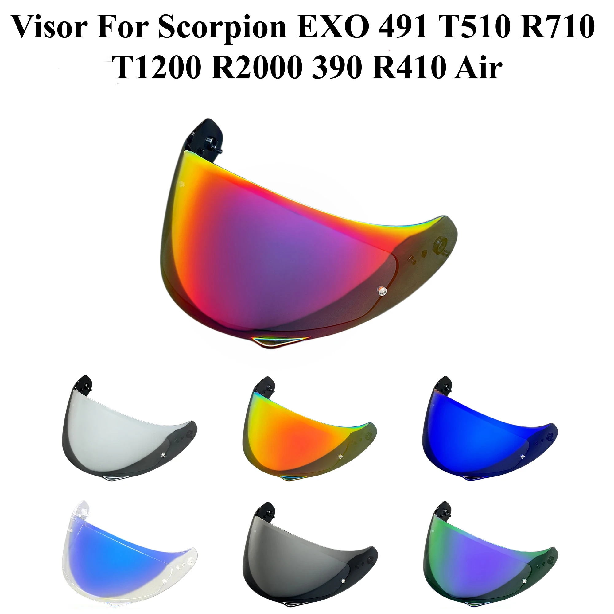 Visera para Casco de Motocicleta Scorpion EXO 491 T510 R710 T1200 R2000 390 R410 Air, Accesorios de Repuesto