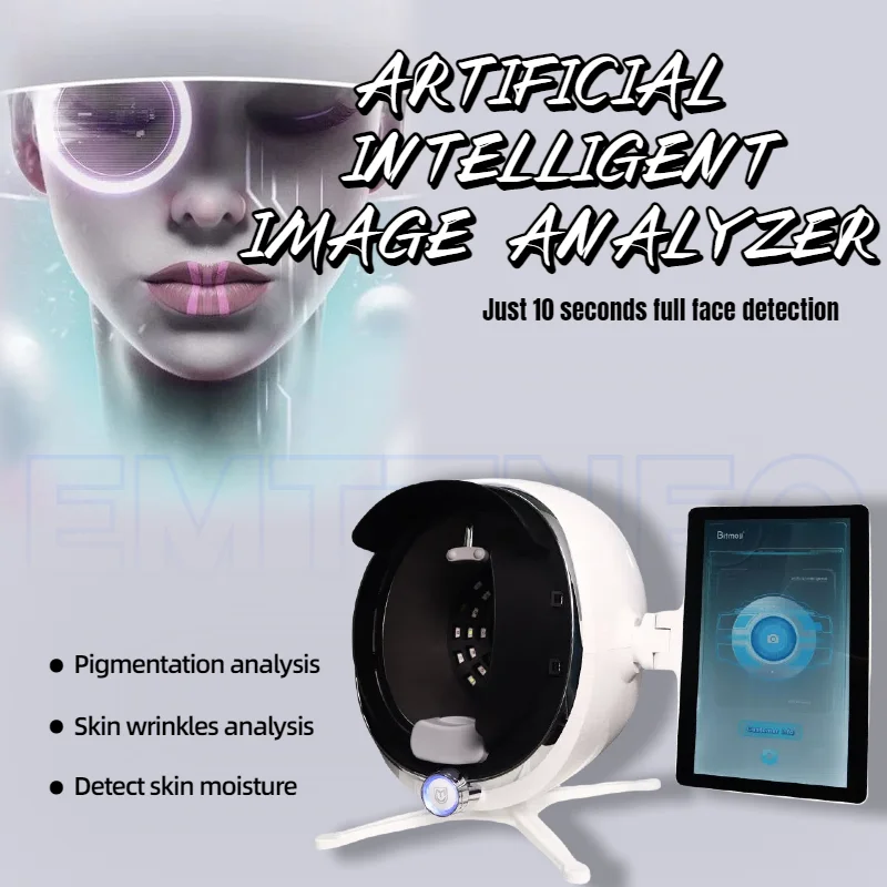 

Профессиональная 3D-технологичная деревянная лампа Magic Mirror, машина для анализа кожи, портативный анализатор кожи лица