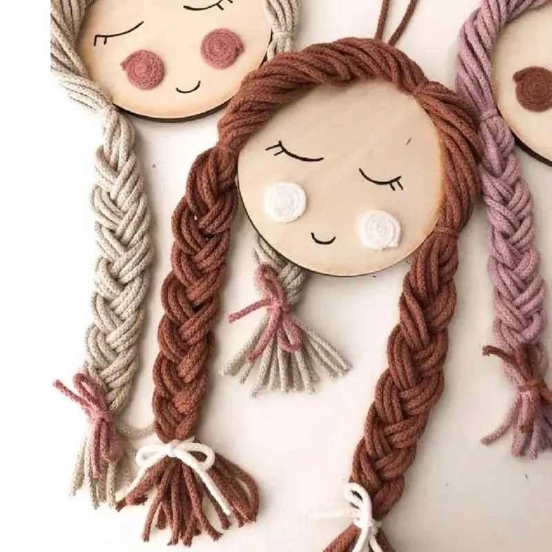 INS Weave Cute Girl Baby Hair Clips Accessories Holder Princess Girls Hairpin Hairband Storage Pendant DIYJewelry Wall Ornaments