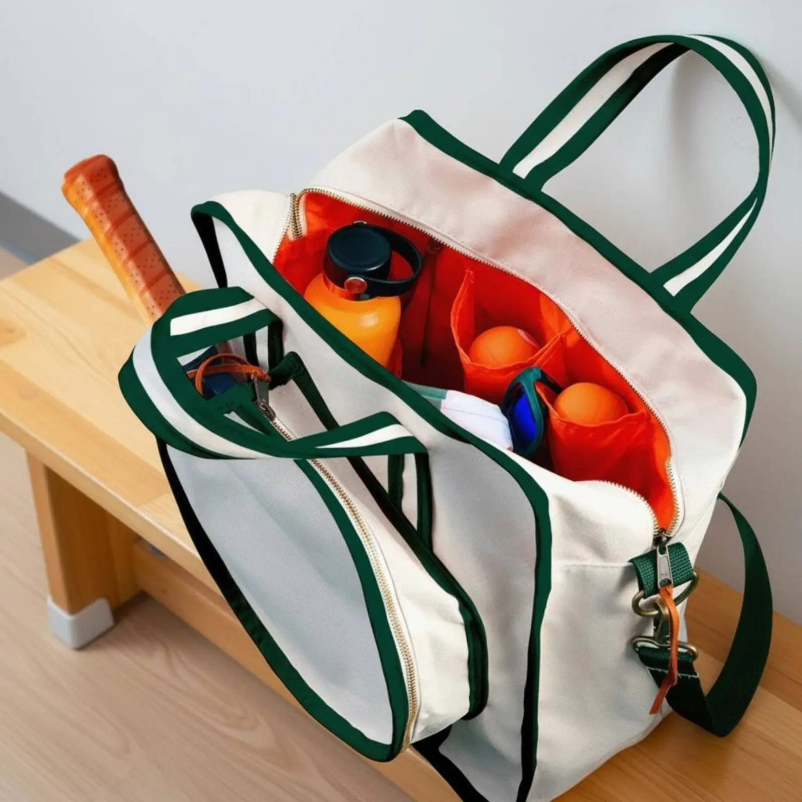 Multi-Sport Racket Bag Large Capacity Tennis Racket Bag Lightweight Long-Lasting for Training view 2