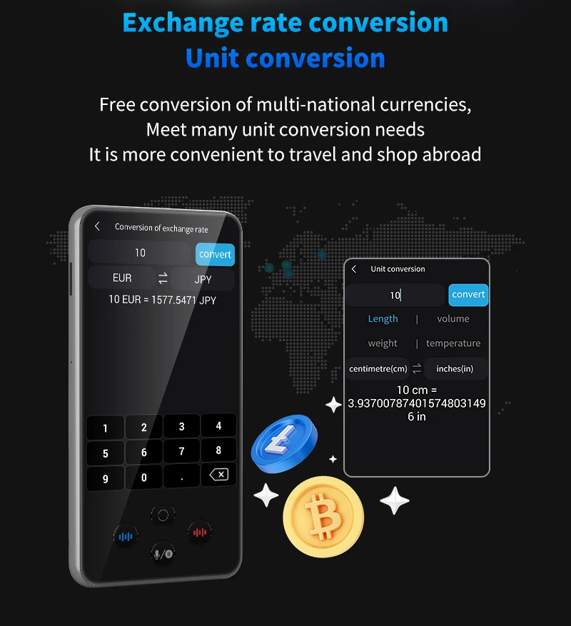 S85 Pro 4‑Inch Touch‑Screen Language Translator Device,138 Languages,Voice Video Recording,Offline Translation,8GB 2000mAh