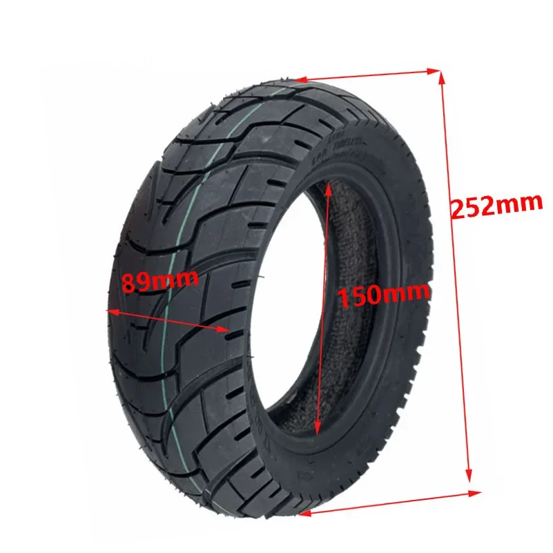 TUOVT 11 Inch Widened Wear-Resistant Anti-Skid Vacuum Tyre 90/60-6 Tubeless Tire for Electric Scooter