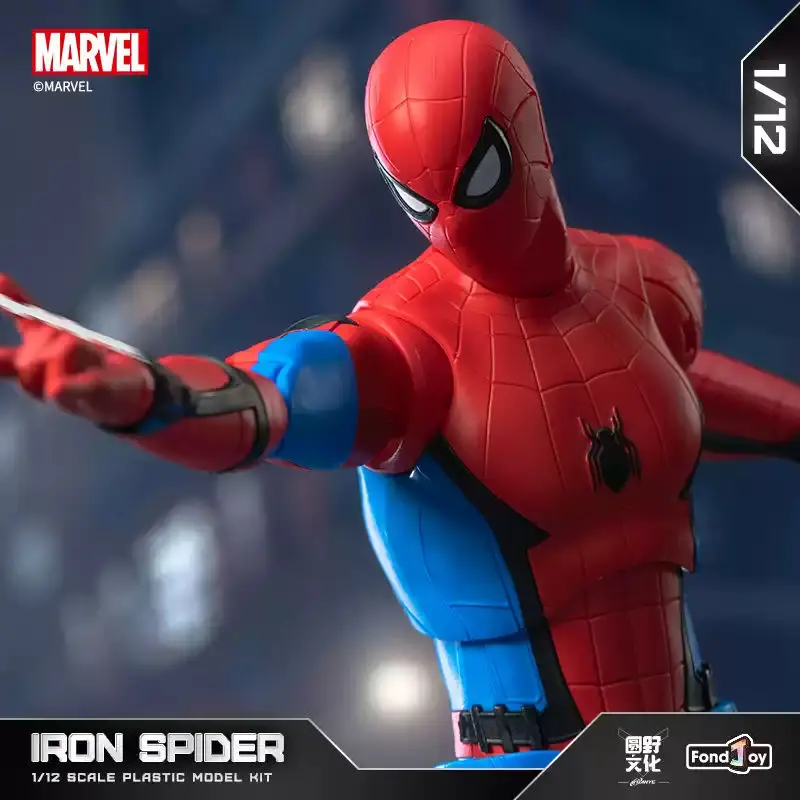 FondJoy véritable Original Marvel série d'assemblage 1/12 classique rouge et bleu costume Spider-Man assemblage modèle Figure jouets à collectionner