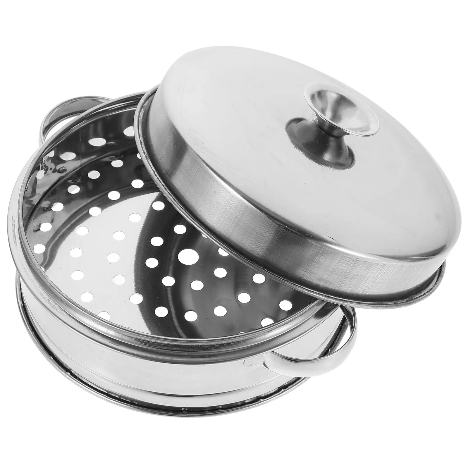 

Набор из 1 предмета: Корзина-пароварка из нержавеющей стали большой емкости с двумя ручками для вока, кастрюль и сковородок, для приготовления мяса, морепродуктов, овощей на пару, кухонный инструмент