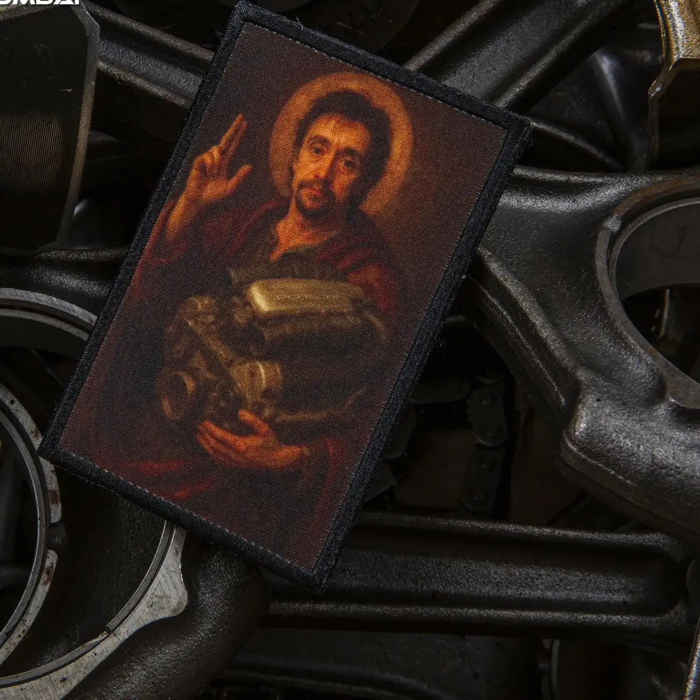 Parche táctico adhesivo Dios del motor de combustión interna - imagen 3