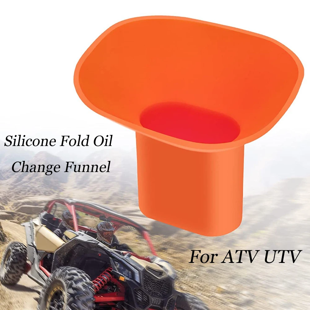 

ATV UTV Motorcycle Car Truck Boat Silicone Fold Oil Change Funnel For Can-am Maverick X3 FOR Polaris RZR YAMAHA