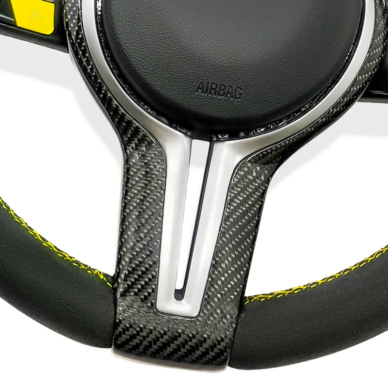 Customized Alcantara Steering Wheel for BMW F01 F06 F10 F11 F12 F15 F20 F21 F22 F30 F31 F32 F34 F36 F80 F82 F83 F86 F87 M3 M4 M5 - Image 5