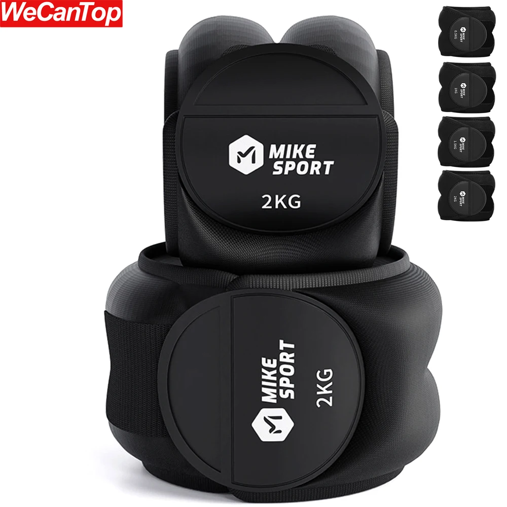 

1Pair Adjustable Ankle & Wrist Weights 1-4kg Set of 2, Unisex for Gym, Walking, Jogging, Yoga. Secure Fit for Arm & Leg Workouts