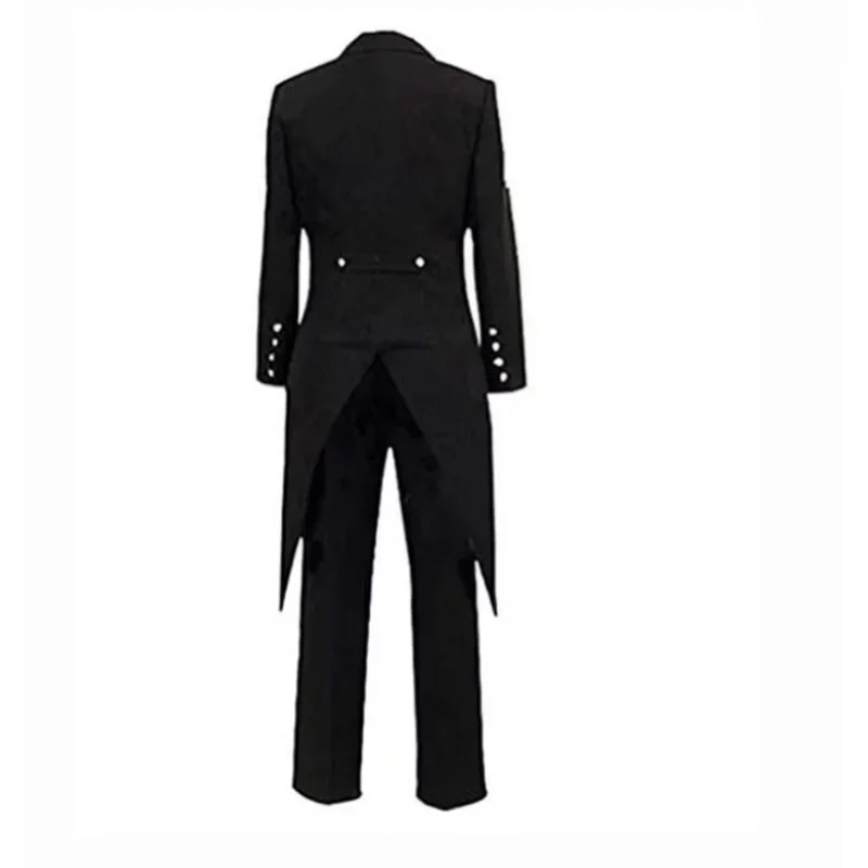 Anime Black Butler Cosplay Costumes Kuroshitsuji Sebastian Michaelis Halloween Costumes Tuxedo Suit Wig Dress for Show Uniform