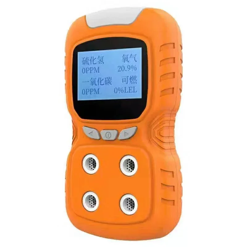 Portable alarm 4 in 1 Gas Analyzers customize for sensor gas H2S CO CO2 CH4 C2H4 VOCS PM O3 gas leak detector