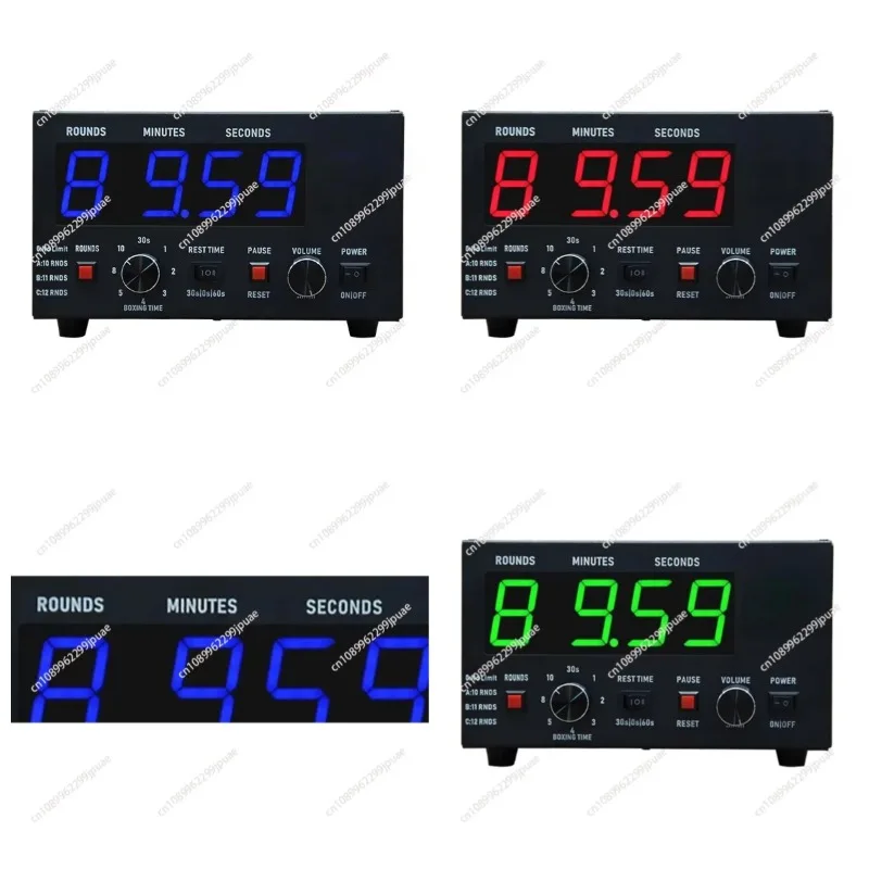 LED Round Interval Timer Digital Boxing Gym Training Clock MMA Workout Countdown Timer