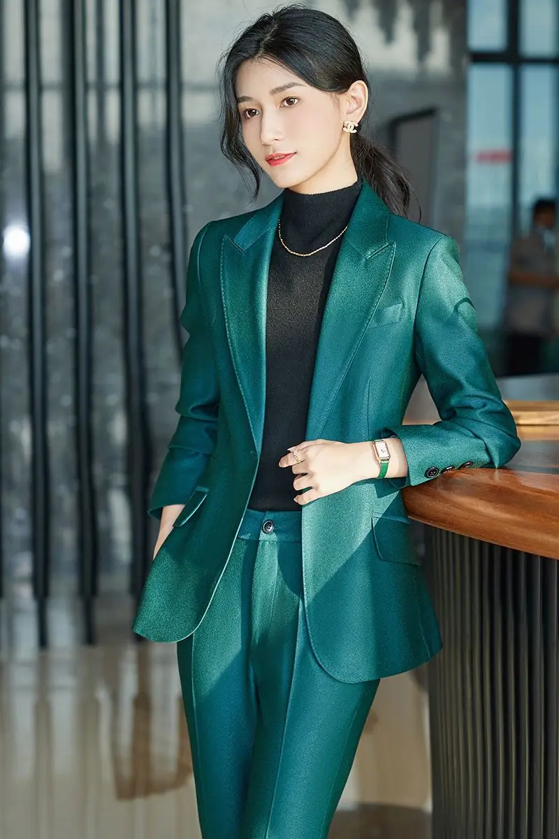 

​​Autumn Professional Suit Set Women Office Tailored Blazers Pants Premium Formal Work Wear All Season​​