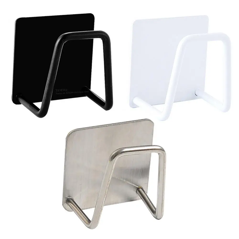 4 قطعة منظم المطبخ الإسفنج حامل الصابون تجفيف الرف ذاتية اللصق بالوعة استنزاف رفوف حوض الفولاذ المقاوم للصدأ جدار تخزين السنانير