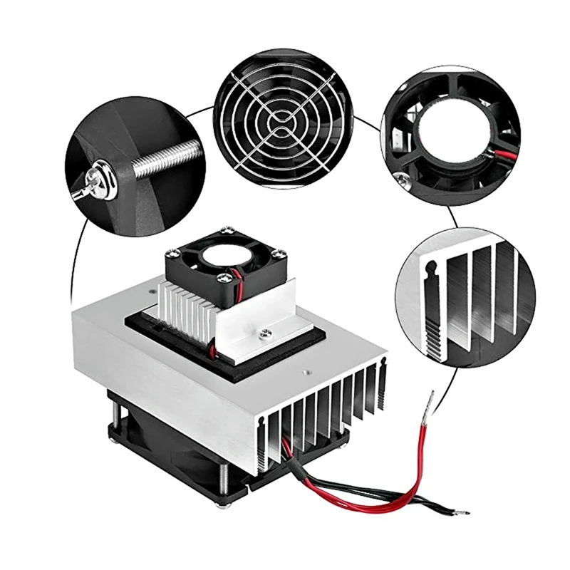 DIY Cooling System Kit Semiconductor Thermoelectric Peltier Refrigeration Cooling System Air Conditioner Cooling System