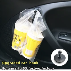 Car Aluminum Alloy Hook Storage Holder Hanging Bag Organizer Auto Interior Decoration Accessories for Smart 453 fortwo forfour