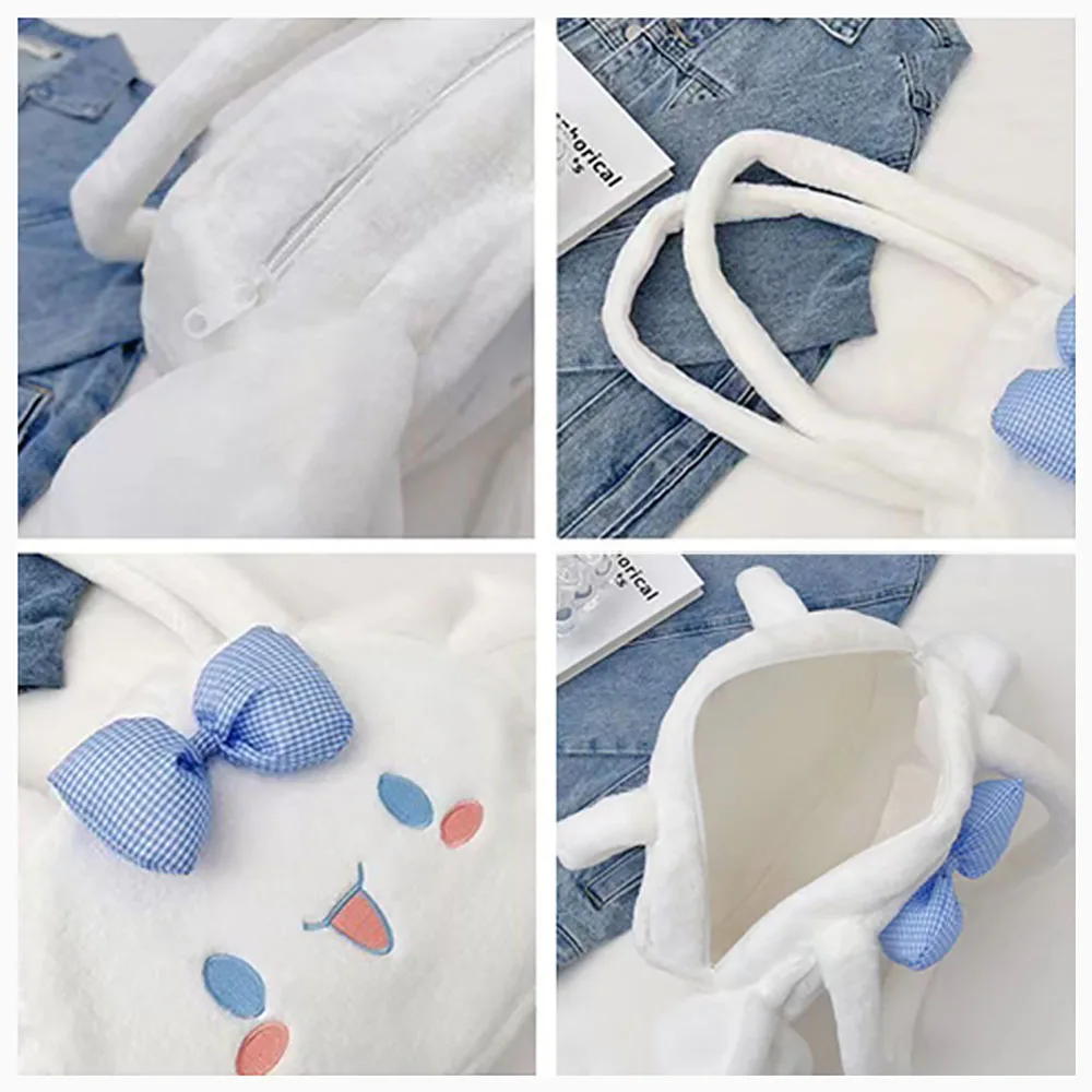 Kawaii سينامورول أفخم حقائب كتف الكرتون حقائب اليد سعة كبيرة حمل حقيبة الموضة حقائب الظهر هدايا عيد الميلاد للفتيات