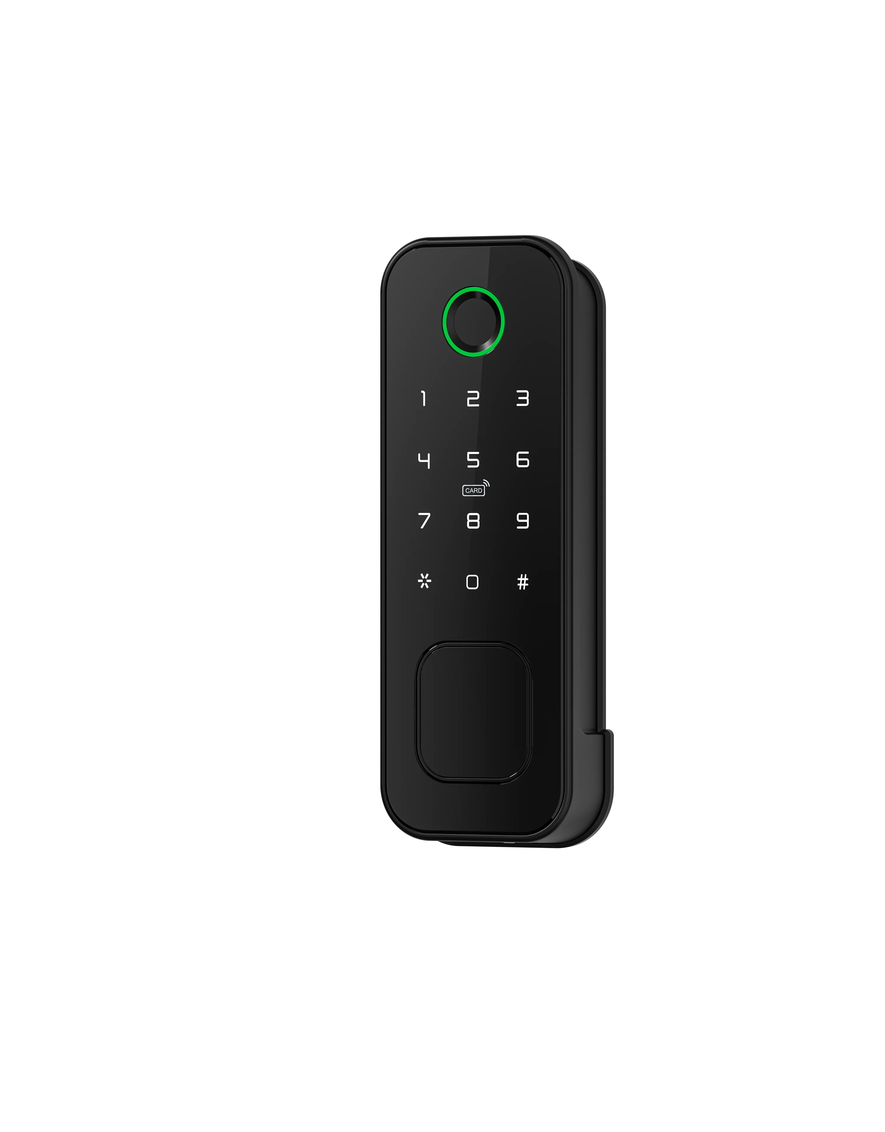 

IP66 Press button Electric Rim Lock Tuya Wifi App Double Side Fingerprint Card Password Wireless Digital Smart Door Lock