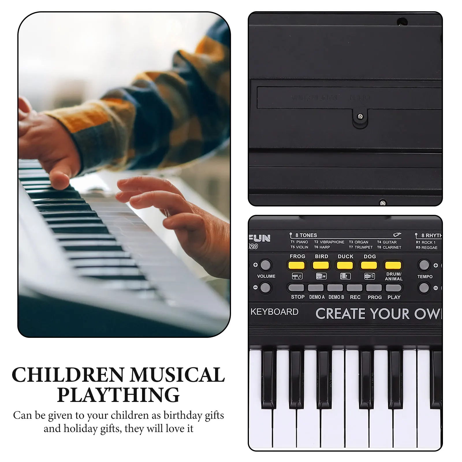

Electronic Organ Toys Piano Keyboard for Kids Musical Mini Little Children Baby Touch