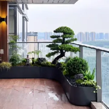 Special-shaped stainless steel flower box, balcony courtyard flower box, source factory, supports a variety of colors and sizes