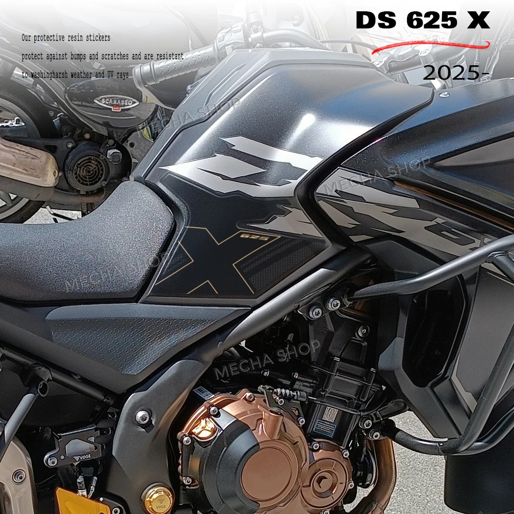 

For Voge Valico 625DSX DSX 625 2025 ds625x Tank Pad 3D Epoxy Resin Sticker Protection Kit