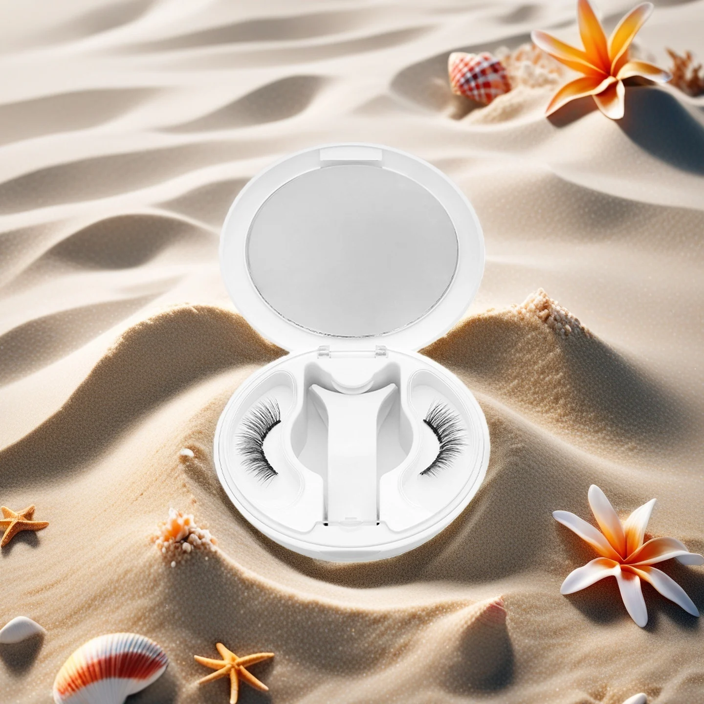 ソフト磁気つけまつげフルストリップ 7-13 ミリメートル混合長さナチュラルボリュームファイバーまつげストリップ接着剤なし毎日のまつげメイク