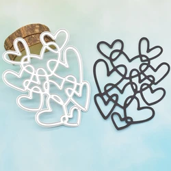 Love Heart Cutting Dies Metal Stencil for DIY Scrapbooking Embossing Paper Craft Wedding Anniversary Card Making