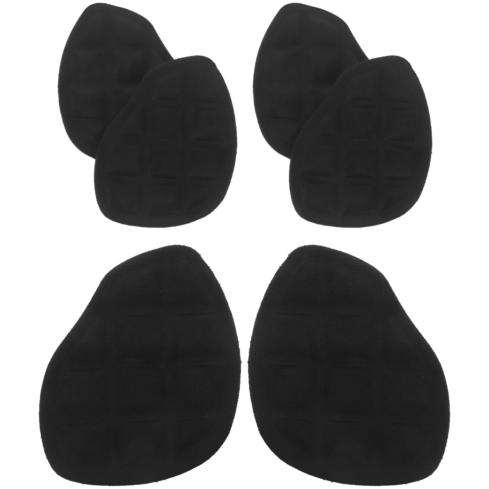 

3 Pairs Black Velvet Anti-wear Forefoot Stickers High Heel Invisible Gel Cushions Adhesive Inserts Non-skid Pads Metatarsal