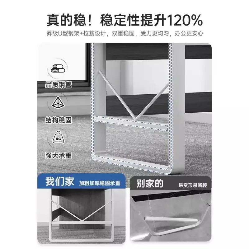 مع منضدة بأدراج، مكتب كمبيوتر بسيط وحديث، للمنزل وغرفة النوم ومكتب الطلاب #3