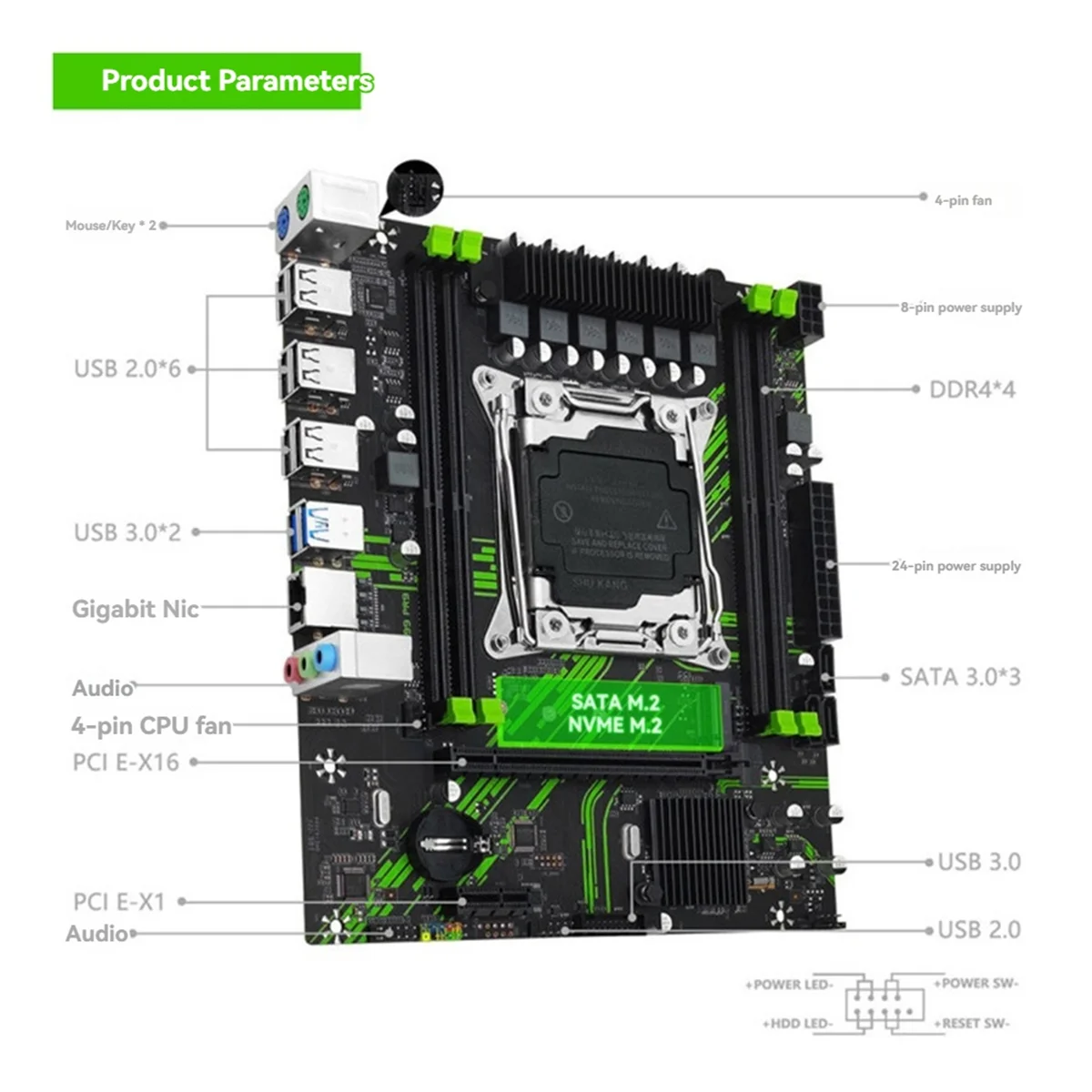 اللوحة الأم T88C X99 PR9 تدعم LGA 2011-3 Xeon E5 V3 وV4 CPU DDR4 PC اللوحة الأم للكمبيوتر المحمول