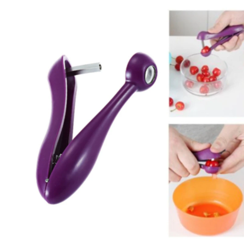 Nuevo extractor de huesos de cereza para cocina, herramienta para deshuesar aceitunas, herramienta para deshuesar semillas, herramienta para frutas y verduras, deshuesador de cerezas