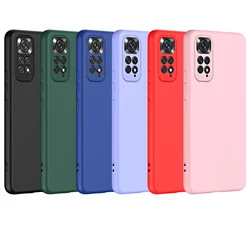 Liquid Silicone Case for Xiaomi Redmi Note 11 Pro 12 Pro 4G 5G 11s Note11 S 11pro 2022 Global Shockproof Cover Cases